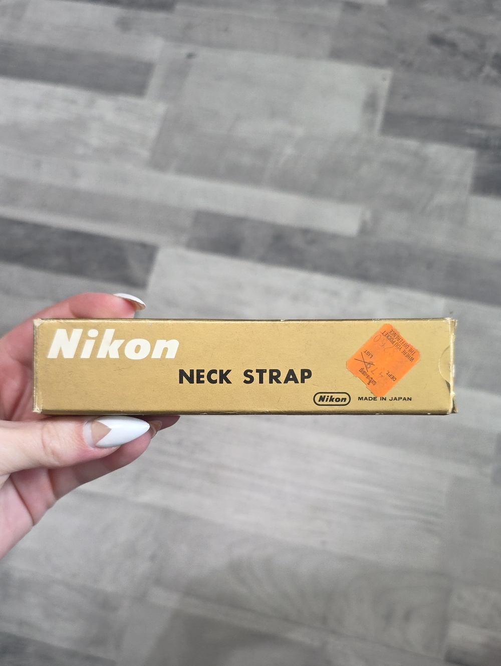 NWT Nikon • Vintage Black Leather Neck Strap